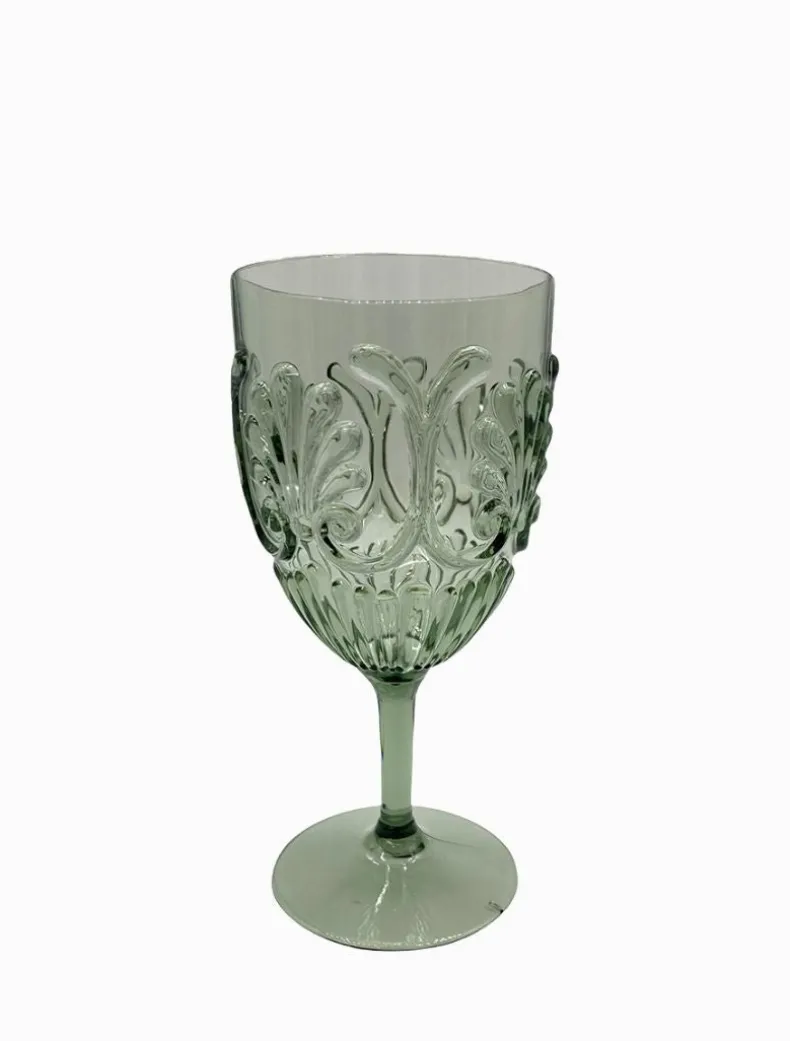 Acrylic Wine Glass Green
