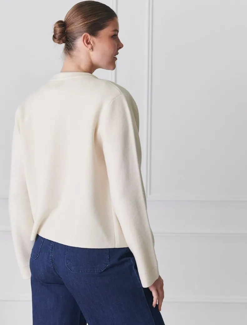 Alhambra Knit Jacket Ivory