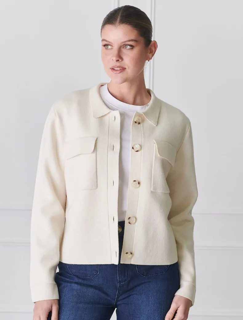 Alhambra Knit Jacket Ivory
