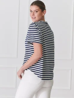 Alice Striped Tee Navy
