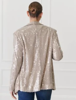 Anais Sequin Jacket Mink