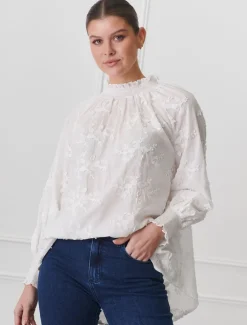Anya Lace Shirt White