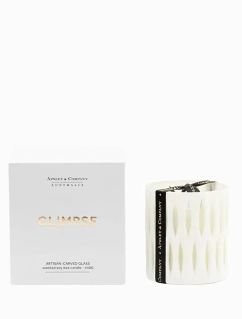 Apsley Glimpse Soy Candle Blanc 440g White