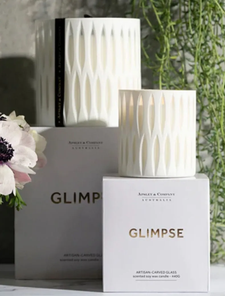 Apsley Glimpse Soy Candle Blanc 440g White