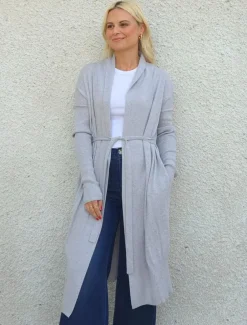 Aspen Lounge Wrap Cardigan Grey