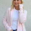 Aspen Lounge Wrap Cardigan Pink