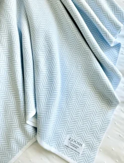 Astor Knit Blanket Duck Egg Blue