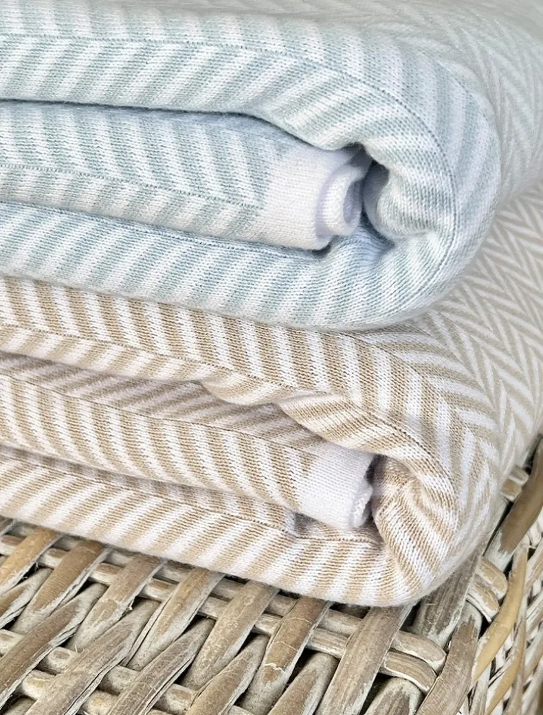 Astor Knit Blanket Duck Egg Blue