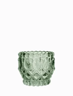 Baroque Tealight Holder Sage