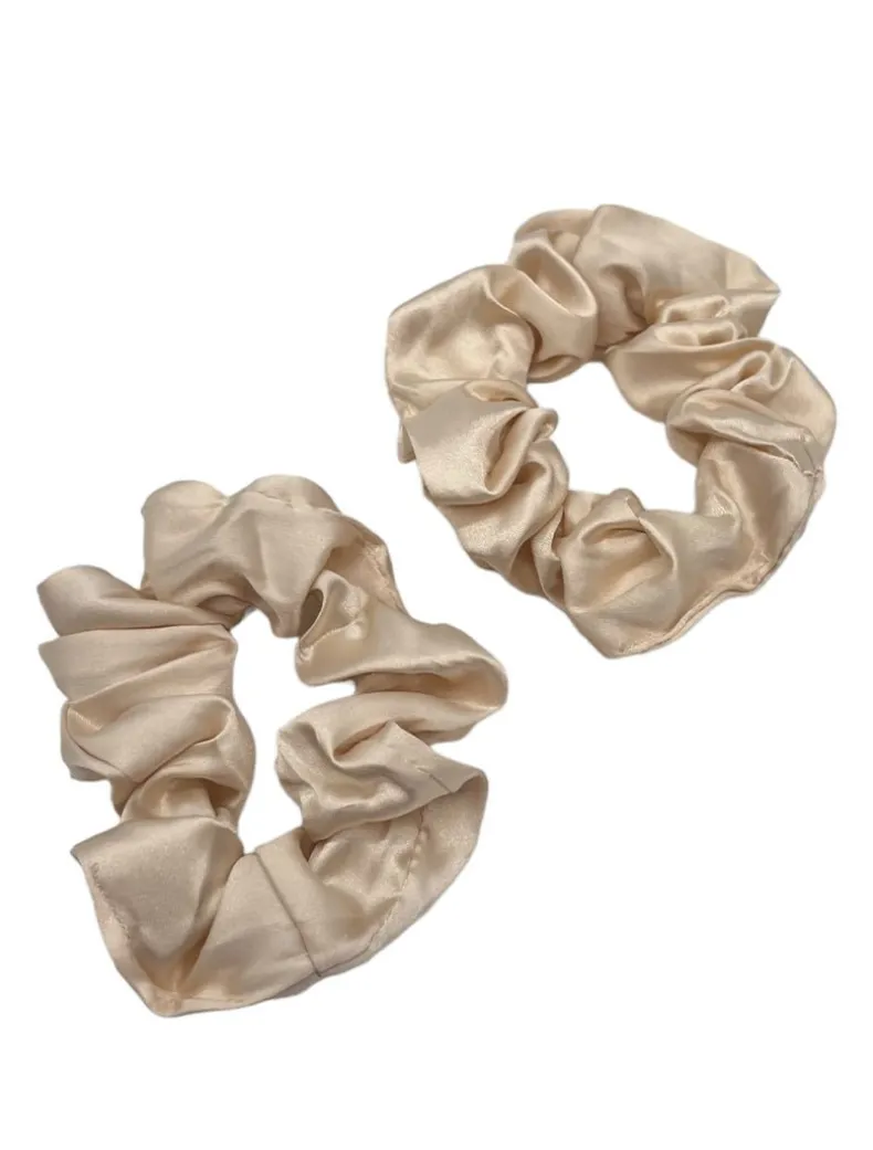 Beige Scrunchie Set of 2