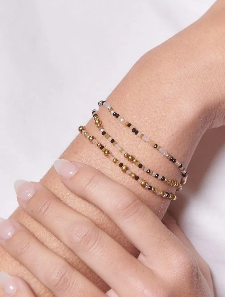 Black and Gold Bracelet Set
