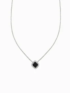 Black Clover Pendant Necklace Silver