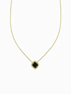 Black Clover Pendant Necklace Gold