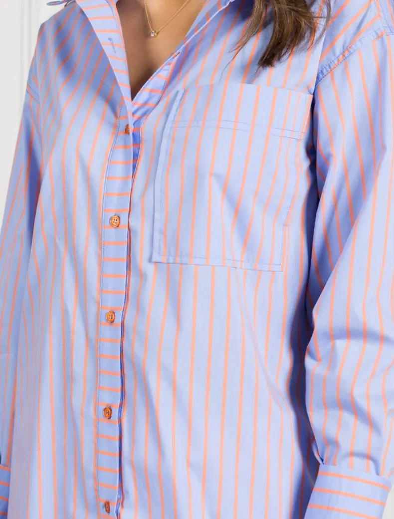 Blue Tangelo Stripe Shirt - FINAL SALE