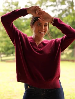 Boyfriend Cashmere Jumper Pinot