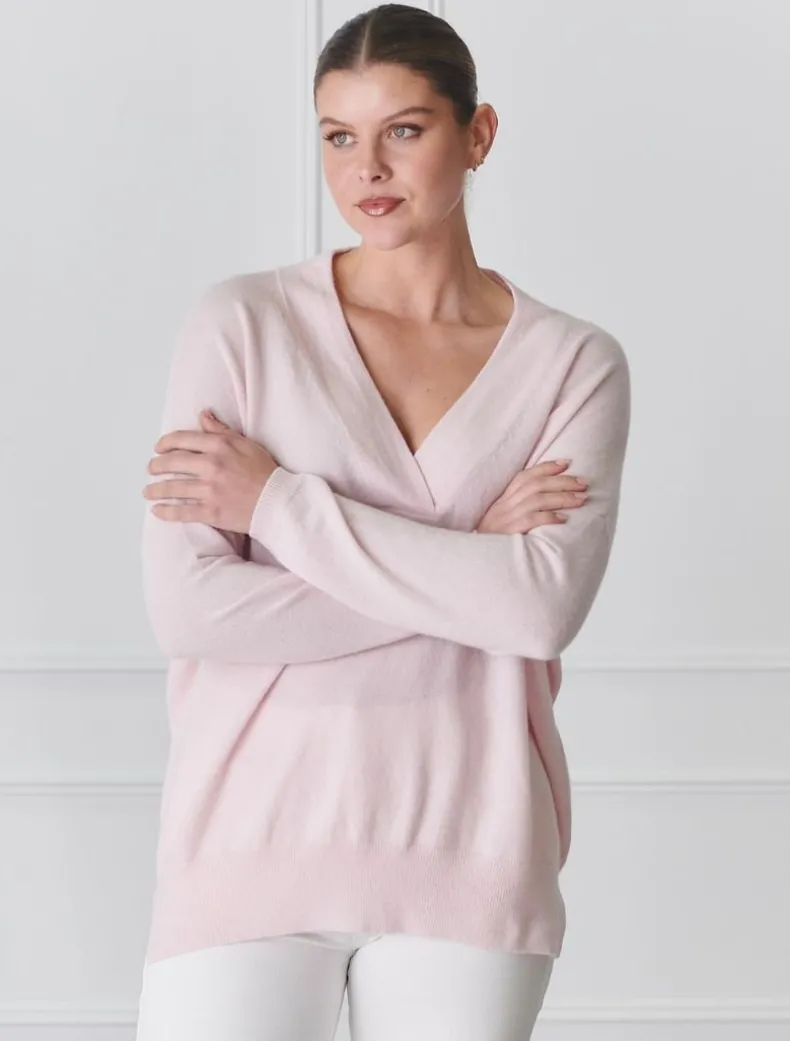Boyfriend Cashmere Jumper Pink