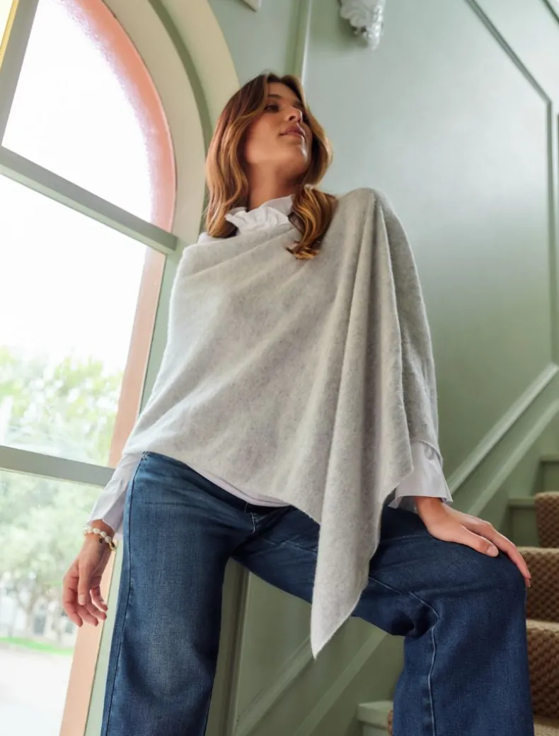 Cashmere Ponchette Grey