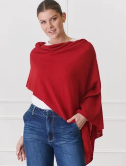 Cashmere Ponchette Rosewood