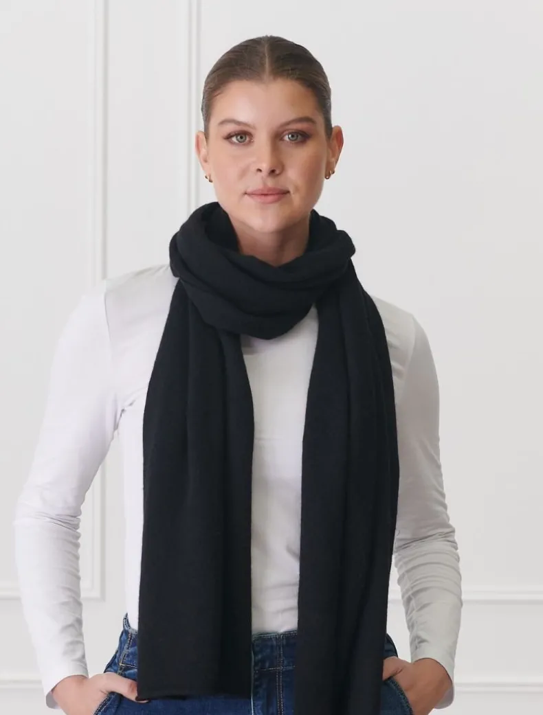 Cashmere Scarf Black