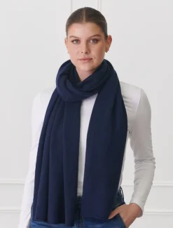 Cashmere Scarf Navy