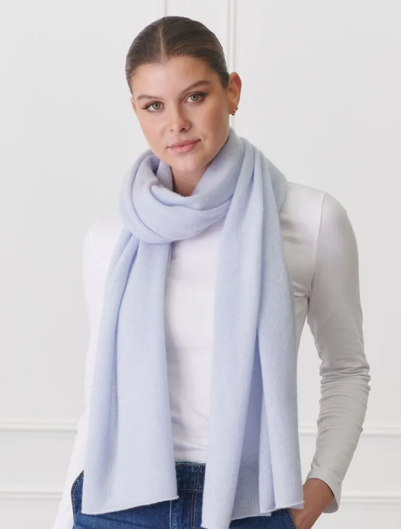 Cashmere Scarf Pale Blue