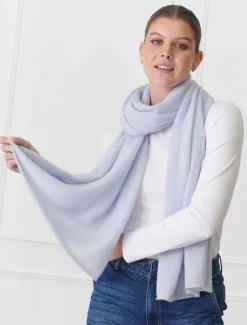 Cashmere Scarf Pale Blue
