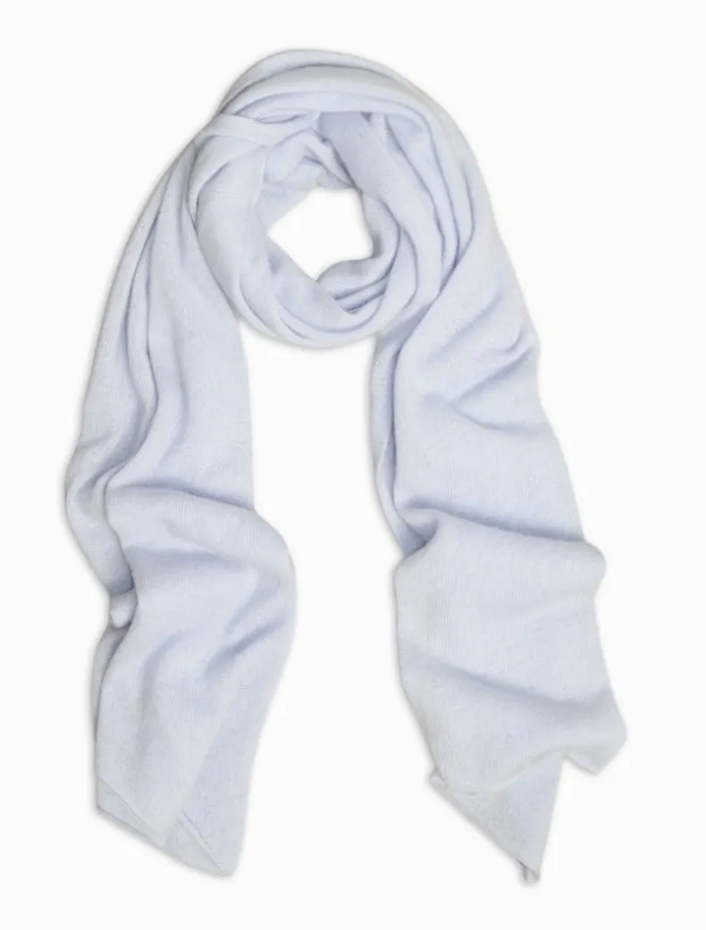 Cashmere Scarf Pale Blue