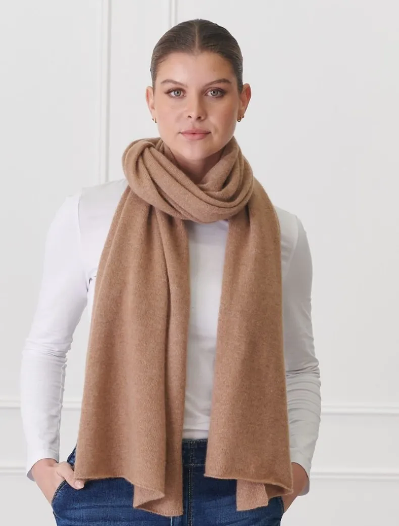 Cashmere Scarf Tan