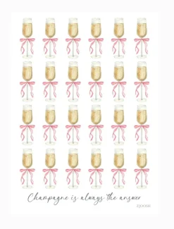 Champagne Tea Towel