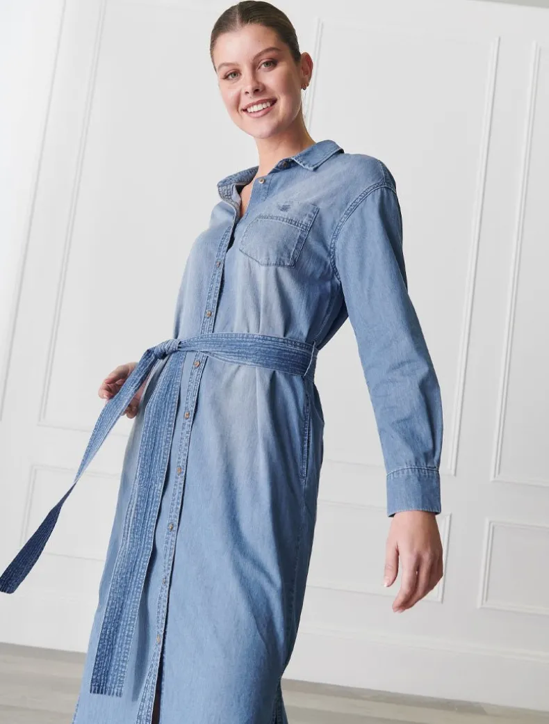 Charlie Denim Shirt Dress