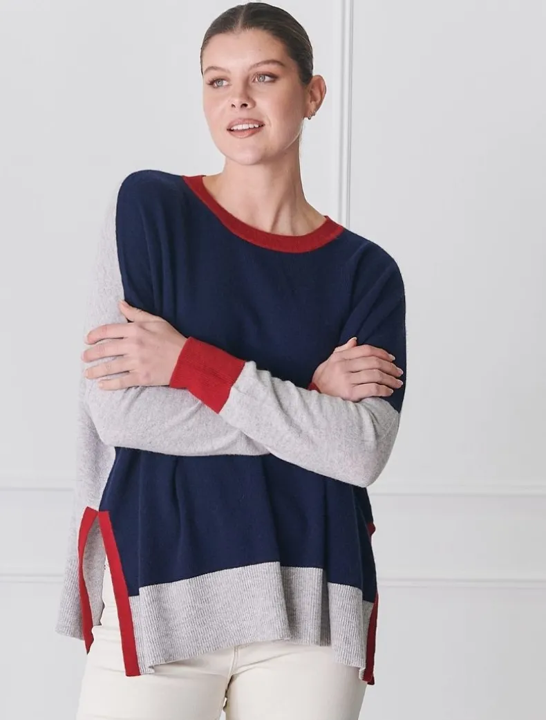 Chloe Cashmere Knit Navy