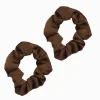 Chocolate Scrunchie Set of 2