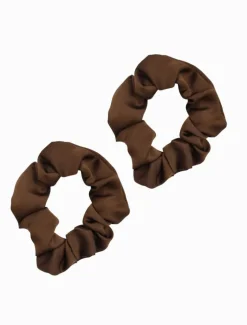 Chocolate Scrunchie Set of 2