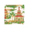 Christmas Pagodas White Cocktail Napkins