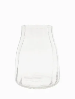 Classic Ribbed Vase Clear Medium