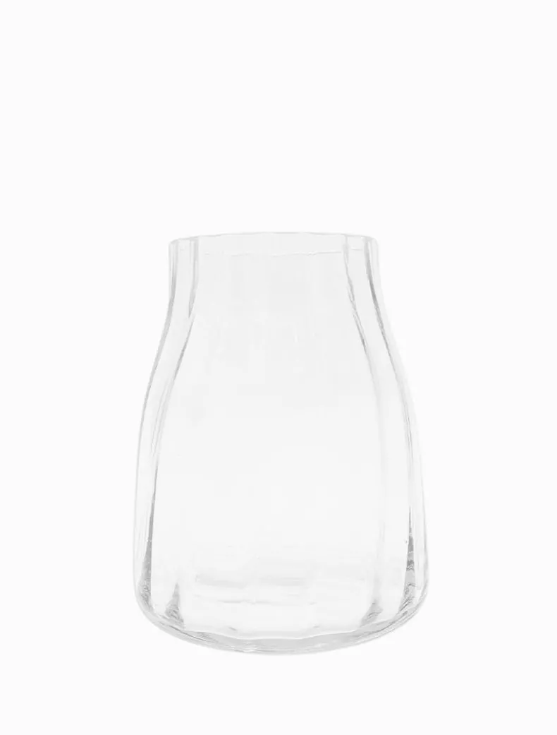 Classic Ribbed Vase Clear Small