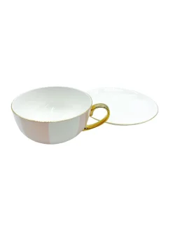Classic Striped Tea Cup Pink 300ML