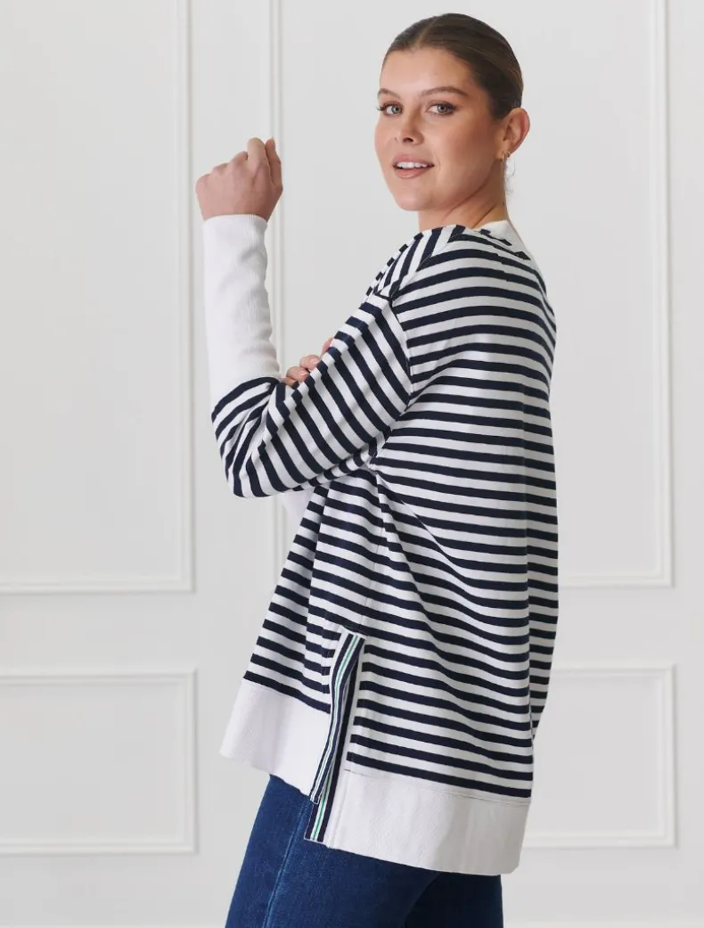 Claudia Striped Sweatshirt