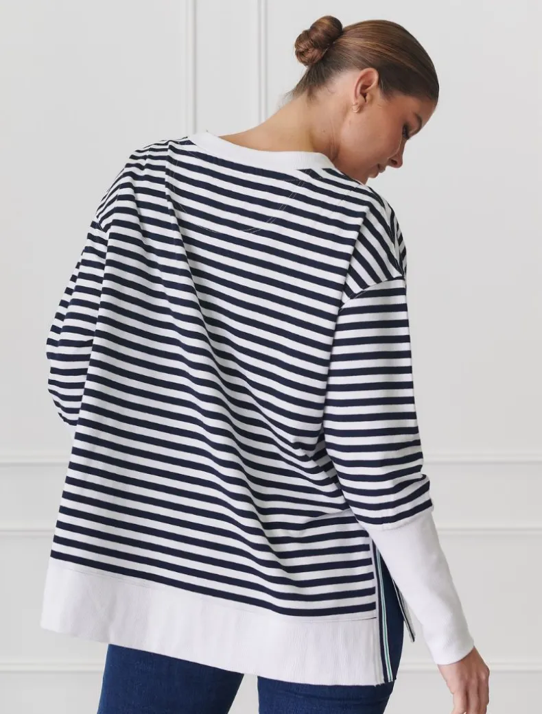 Claudia Striped Sweatshirt