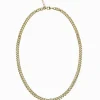 Clear Crystal Necklace Gold