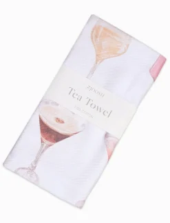 Cocktails Tea Towel