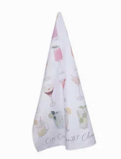 Cocktails Tea Towel