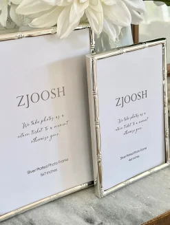 Colonial Bamboo Photo Frame Silver 4x6