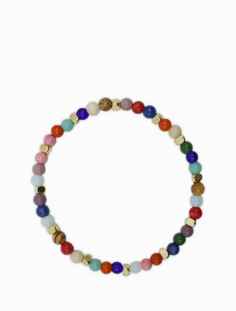 Colourful Stone Stretch Bracelet