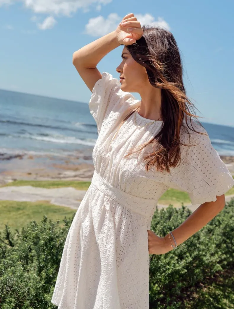 Connie Lace Dress White - FINAL SALE