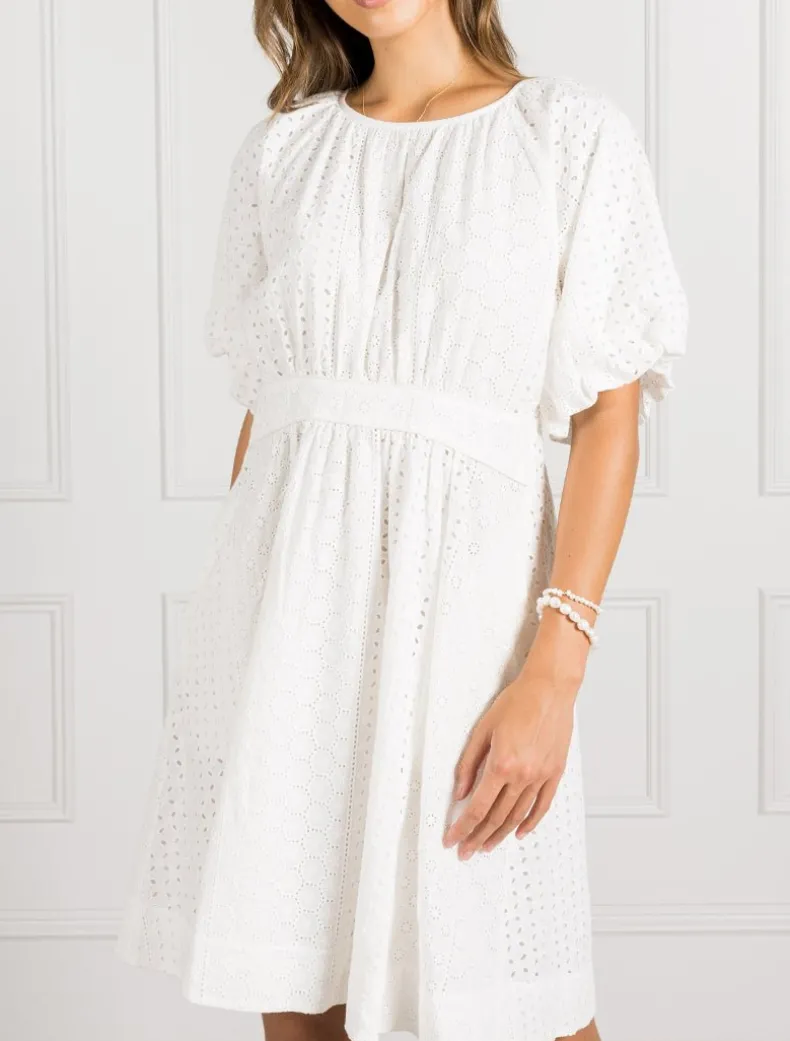 Connie Lace Dress White - FINAL SALE
