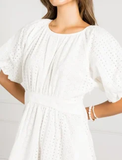 Connie Lace Dress White - FINAL SALE