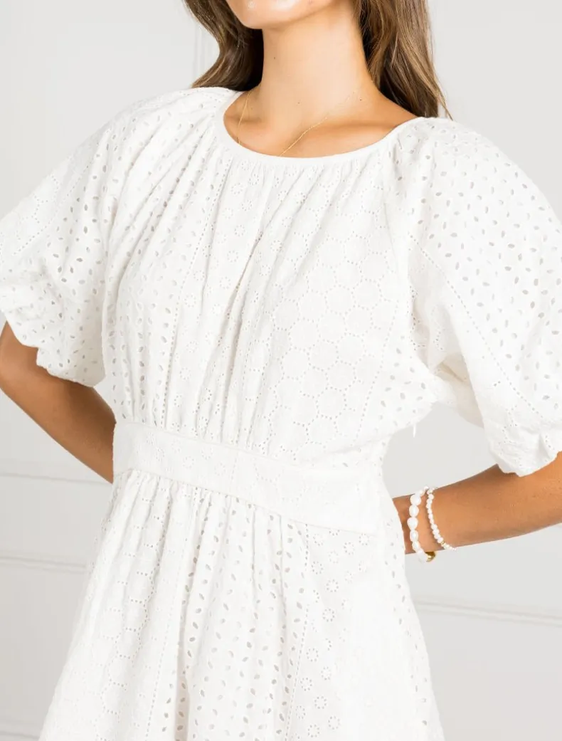 Connie Lace Dress White - FINAL SALE