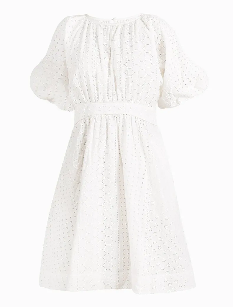 Connie Lace Dress White - FINAL SALE