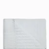 Cotton Quilted Throw Blue